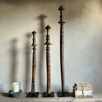 African antique ceremony sticks (set of 3) Neliah