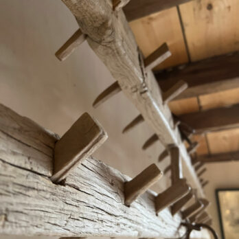 Antique pale timber plough No:4