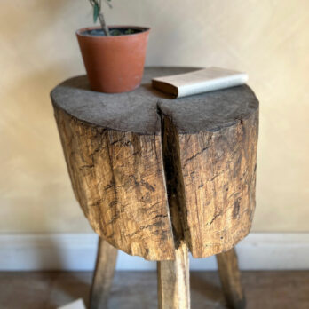 Antique French chopping block | Sabine