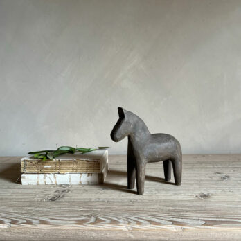 Decorative rustic stone horse
