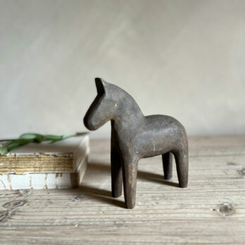 Decorative rustic stone horse