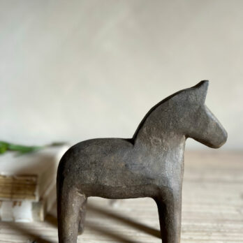 Decorative rustic stone horse