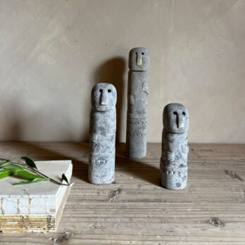 Decorative stone statue tall