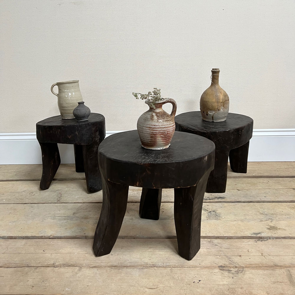 Placeholder Antique Tribal Sidetable Laboni