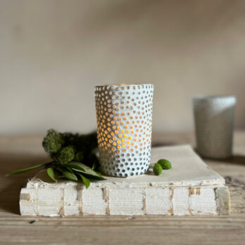 White Bobble Tealight Holder