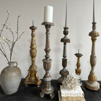1700’s French pricket altar candlestick A