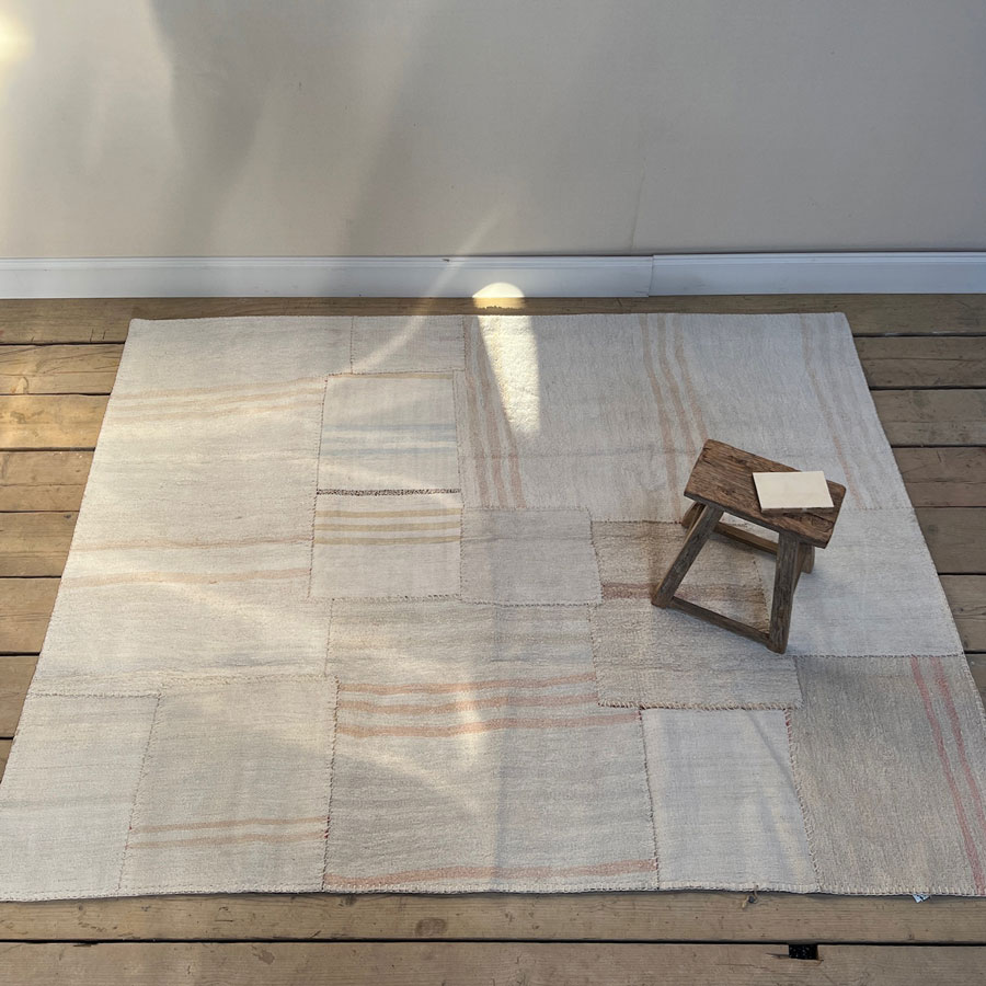Vintage patchwork area rug | Azim