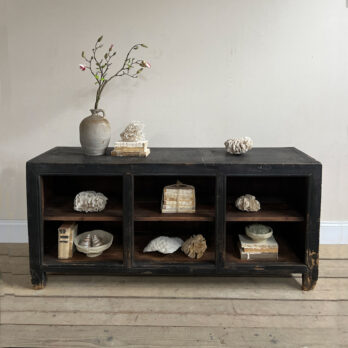 Antique black rustic shop counter | Ashley