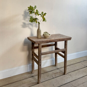 Astrid small elm console table