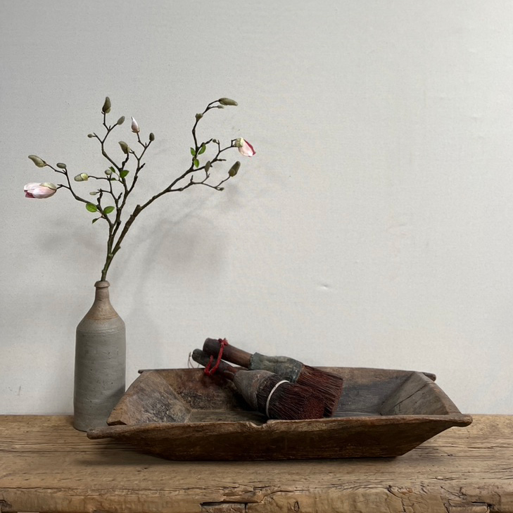 Vintage wooden Dough Bowl No:6