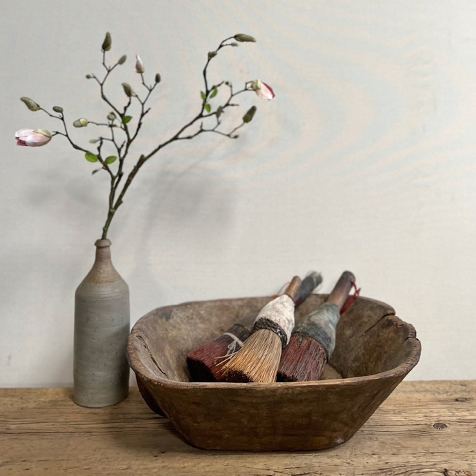 Vintage wooden Dough Bowl No:8