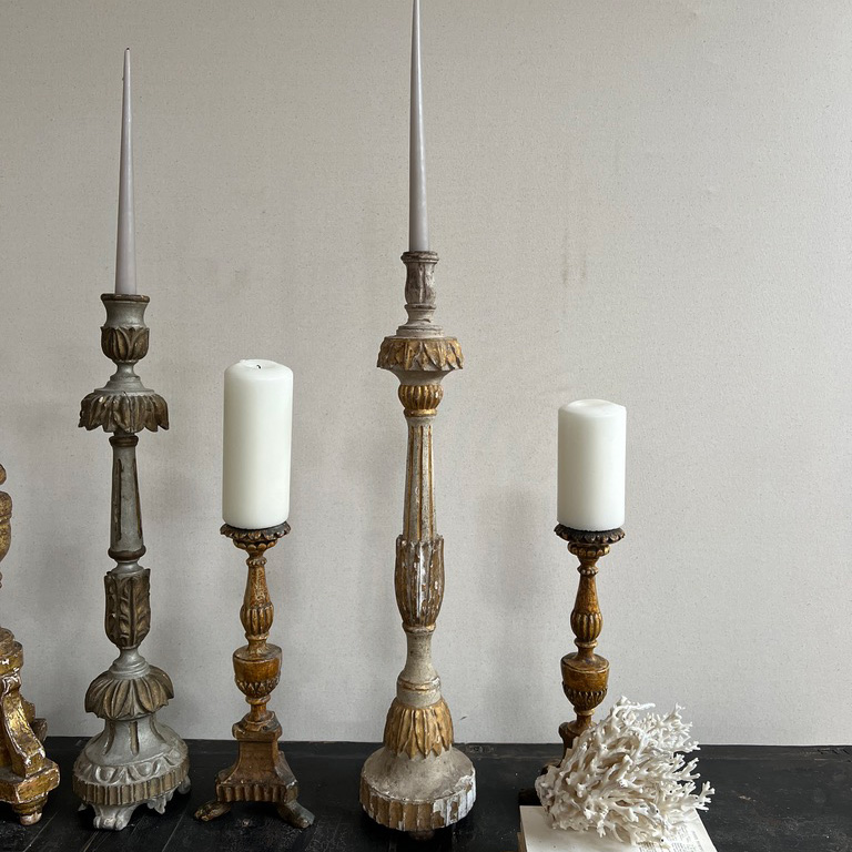 1700's French pricket altar candlestick D