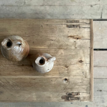 Rustic antique small coffee table | Evangaline