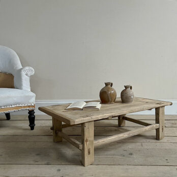 Rustic antique small coffee table | Evangaline
