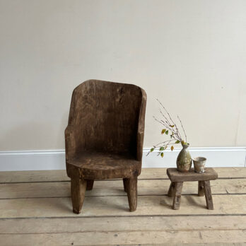Antique Indian high back chair | Jocasta