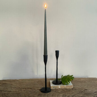 Matt Black metal Candlestick M