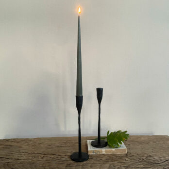 Matt Black metal Candlestick M