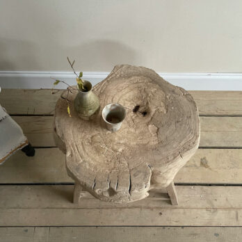 Tall tree stump elm side table | Liliana