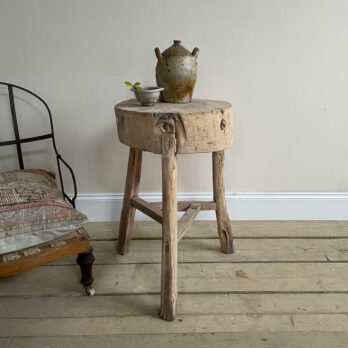 Tall tree stump elm side table | Meridith