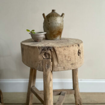Tall tree stump elm side table | Meridith