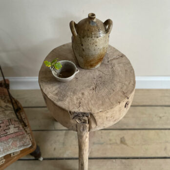 Tall tree stump elm side table | Meridith