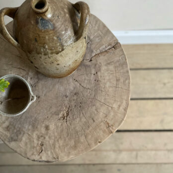 Tall tree stump elm side table | Meridith