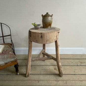 Tall tree stump elm side table | Meridith