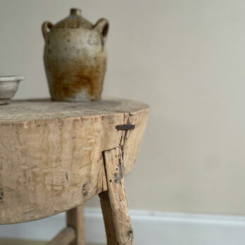 Tall tree stump elm side table | Meridith