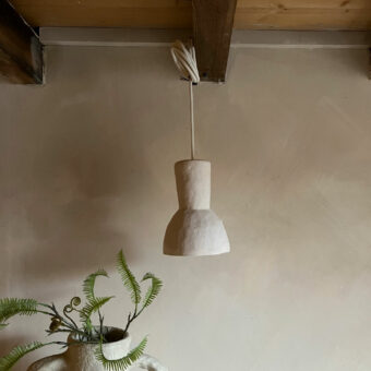 White Stoneware pendent Moro