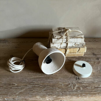 White Stoneware pendent Moro