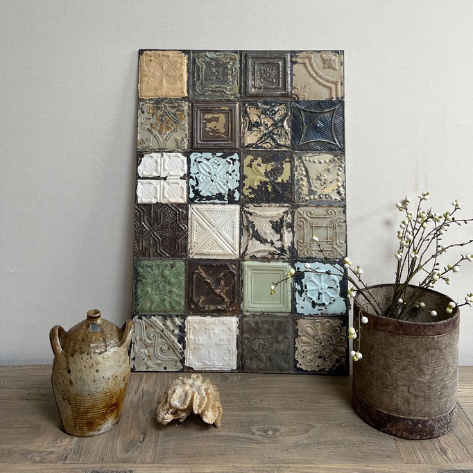 American tin tiles Artwork D
