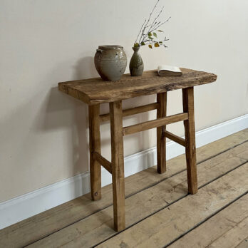Small rustic antique console table | Verity