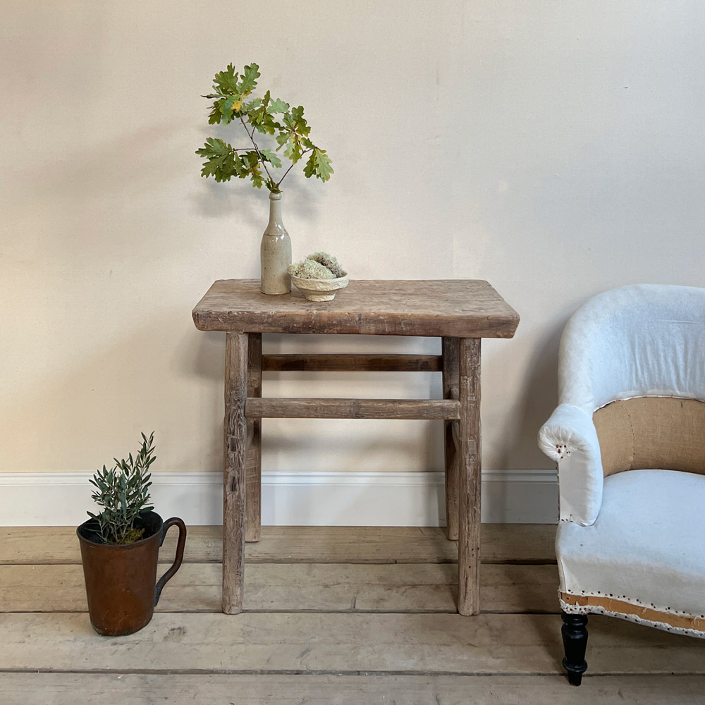 Astrid small elm console table
