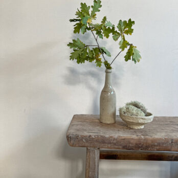 Astrid small elm console table