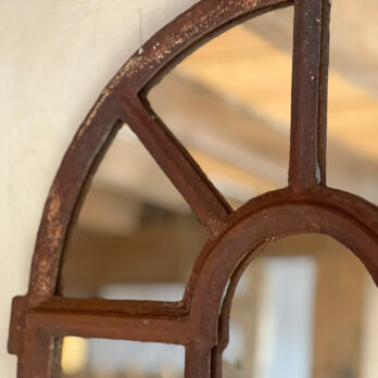 Antique iron window mirror | Benton