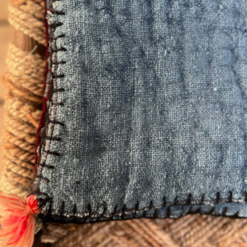 Indigo antique seat pad or rug | Felix