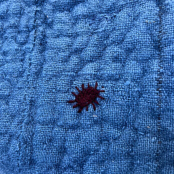 Indigo antique seat pad or rug | Felix