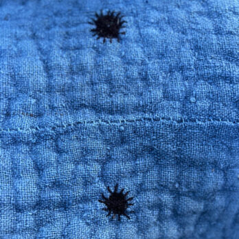 Indigo antique seat pad or rug | Felix