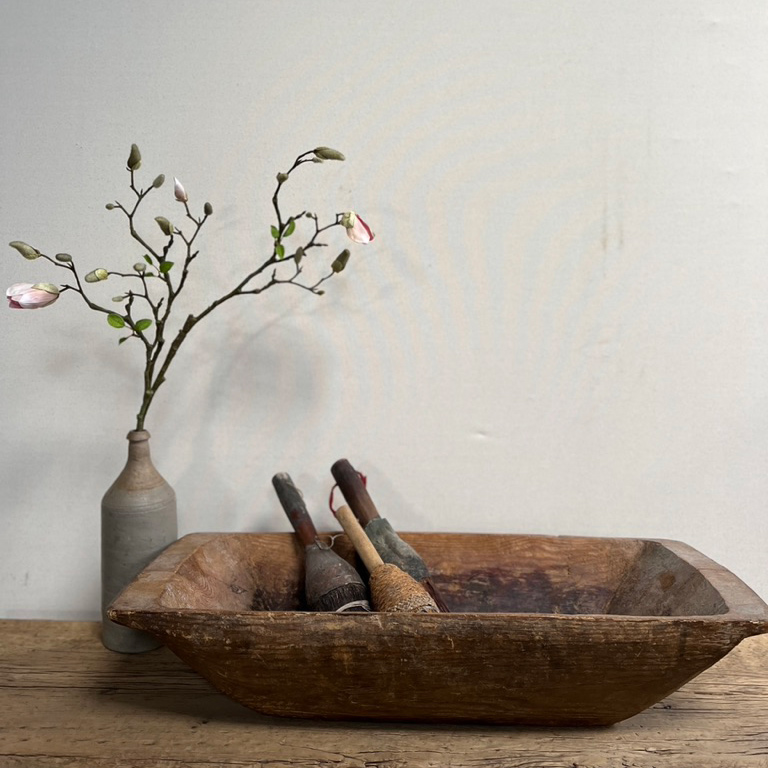 Vintage wooden Dough Bowl No:5