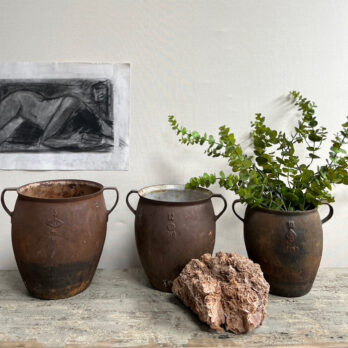 Antique French Cast iron pot XL