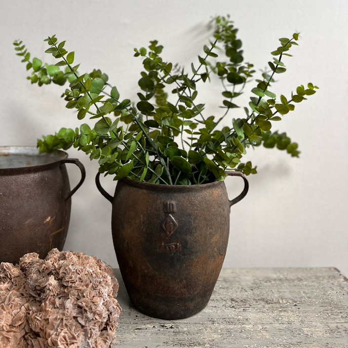 Antique French Cast Iron pot M