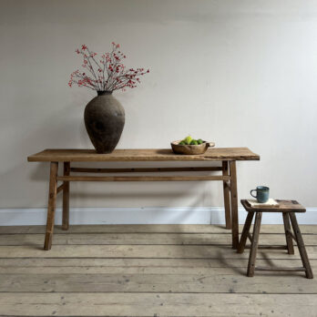 Long antique elm console | Charlotte
