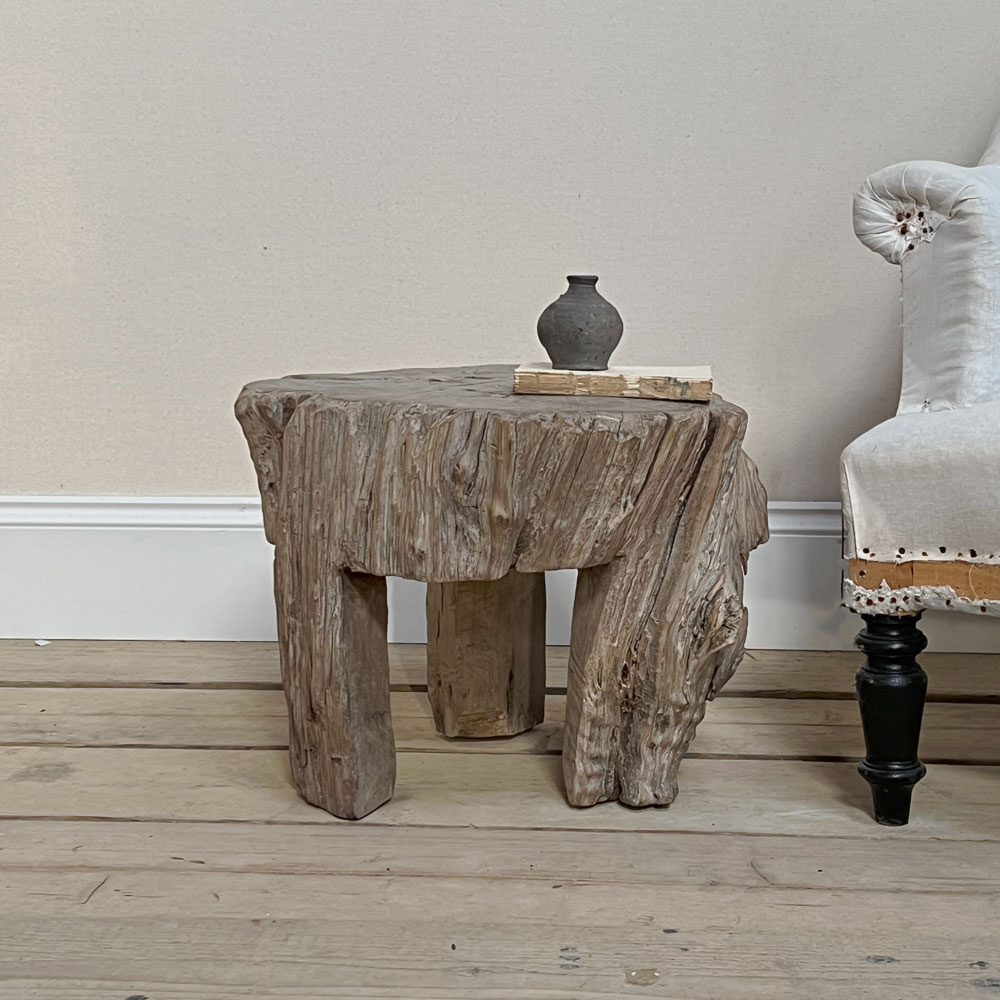 Medium tree trunk side table | Everett