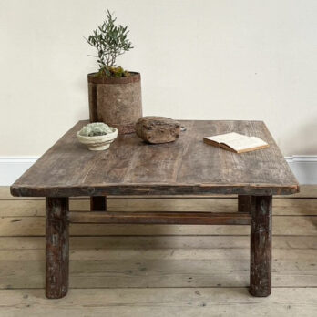 Large square antique coffee table | Harriet