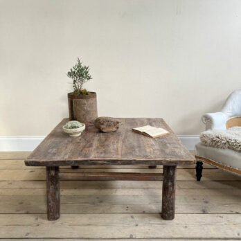 Large square antique coffee table | Harriet