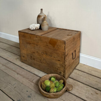 Antique weathered blanket box | Hermione