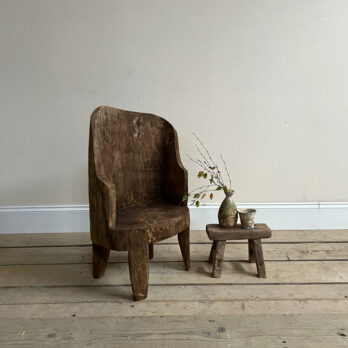 Antique Indian high back chair | Jocasta