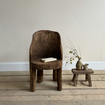 Antique Indian high back chair | Jocasta
