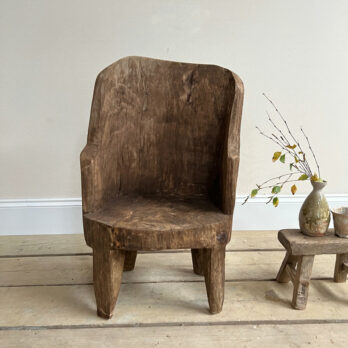 Antique Indian high back chair | Jocasta