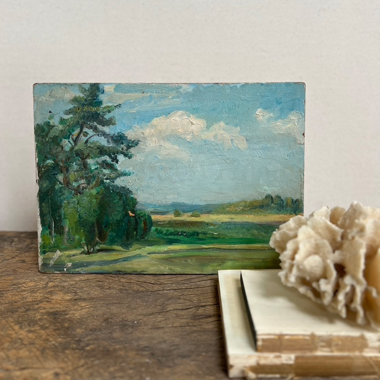 Vintage oil painting | Loubressac